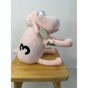 Serta Counting Sheep 3 Pink Plush Curto Toy Advertising Mascot Breast Cancer NEW